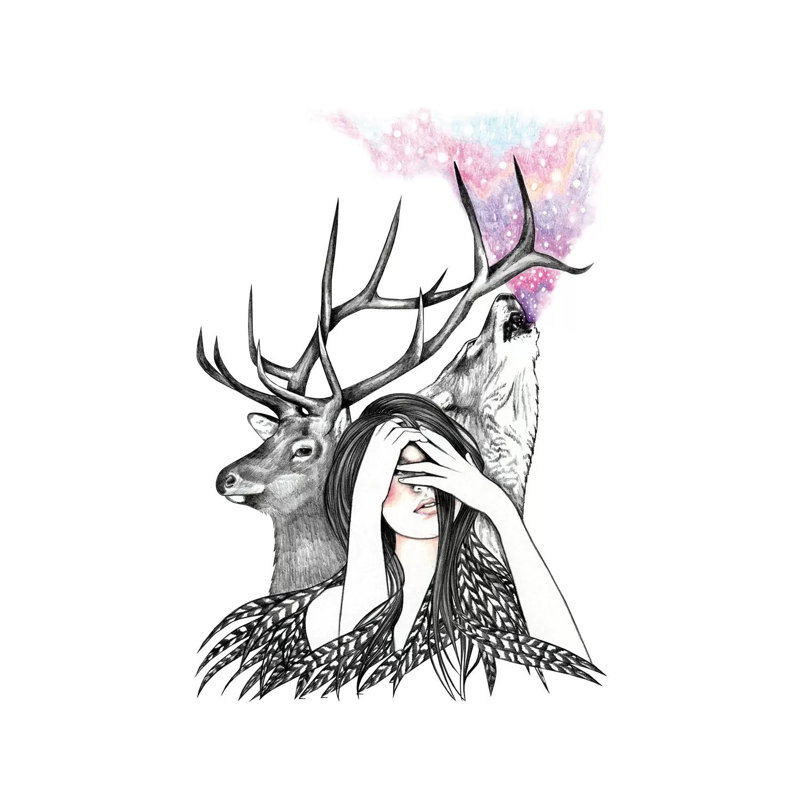Starlight by Andrea Hrnjak - No Frame Gallery-Wrapped Canvas Giclée on Canvas, 66.04 cm H x 45.72 cm W