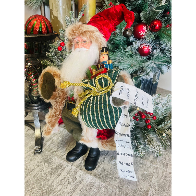 Figurine de père Noël à l'ancienne