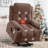 Power Lift Recliner Chair With Heat And Massage Electric Fabric Recliner Chair For Elderly With Side Pocket, USB Charge Port, Remote Control For Living Room-1456132599