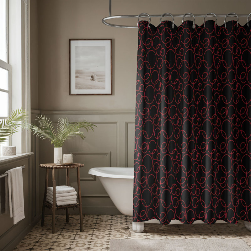 Black Spots - Premium Shower Curtain, 74"H x 71"W