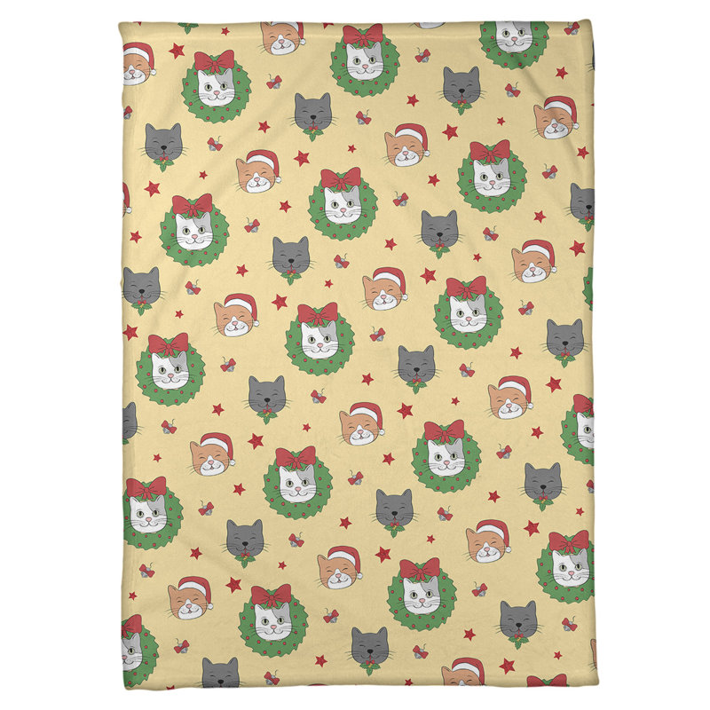 Sewn Throw Blanket, 60" W x 80" L, Beige/Red