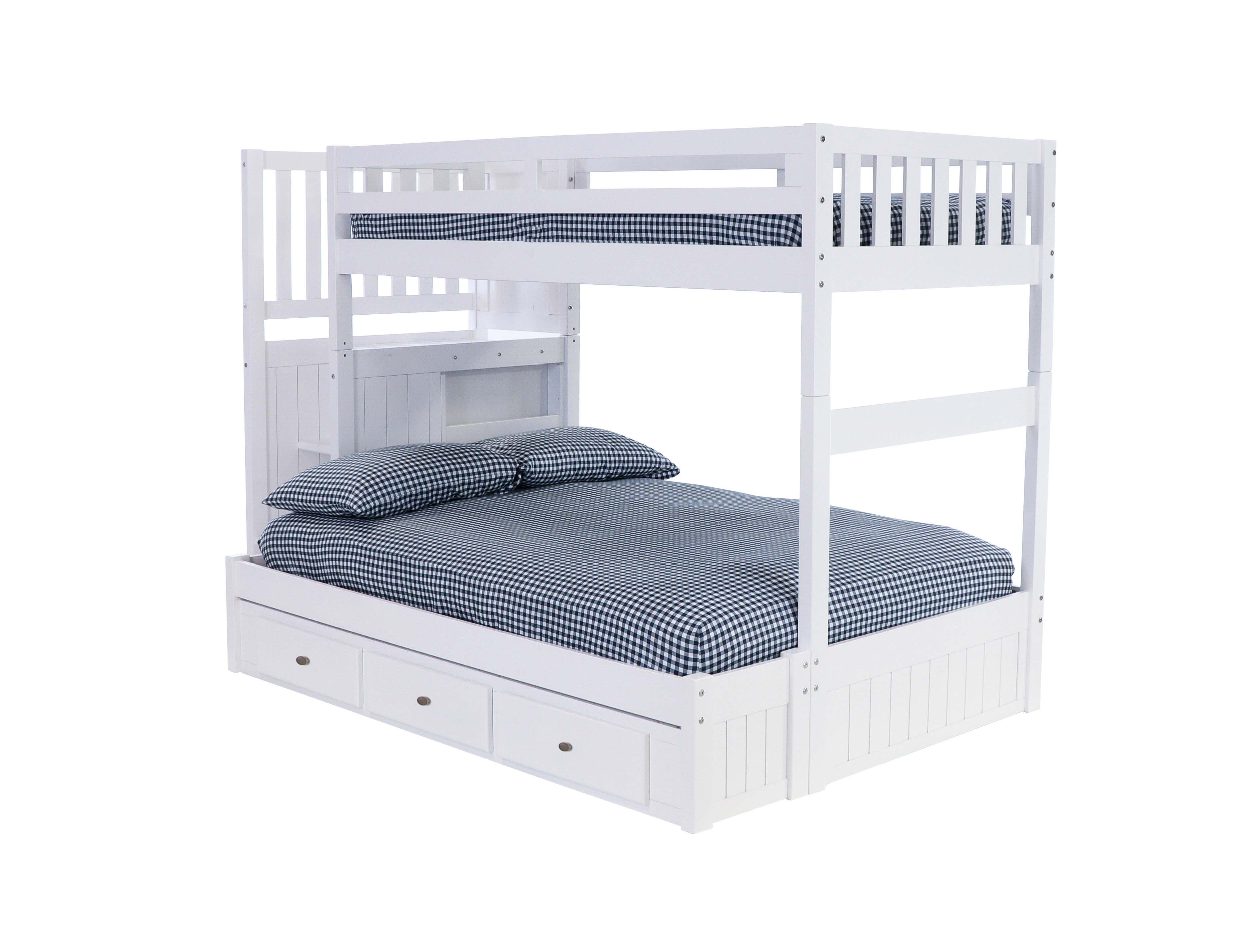 Rafael twin over full 2024 bunk bed with storage