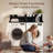 2-Tier Washer Dryer Countertop with Power Outlet, LED Lights, Foldable Storage Basket, 2 Hooks-124911175