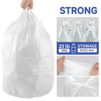 Petits sacs à ordures avec poignées 13 gallons 20 po Keenecho - recyclage en plastique océanique
