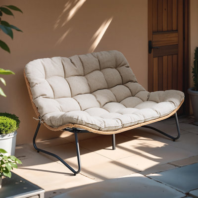 Lelsie 53.15" Wide Patio Loveseat