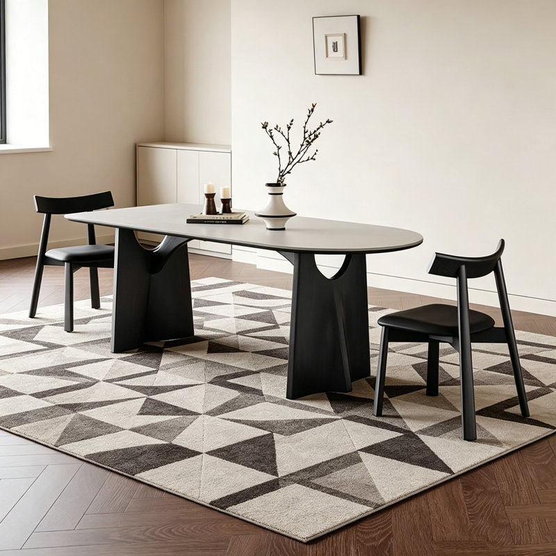 Table de salle à manger French Vintage, H 29,5 po x l 55,1 po x P 31,5 po, 5