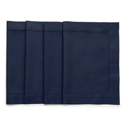 Cotton Linen Hemstitch - 100% Pure Placemats