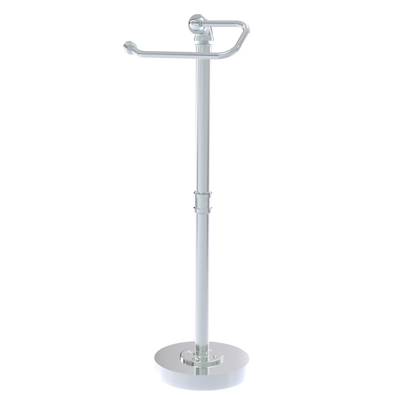 Porte-papier hygiénique sur pied Bayer, Chrome poli