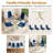 5 - Piece Glass Top Pedestal Dining Set-103144946-115186297