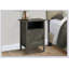 Élégante table d'appoint décorative avec rangement, parfaite pour les petits salons et les chambres à coucher, finition en stratifié bronze foncé