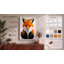 Geometric Fox Portrait Modern - Print-136795224-136795225