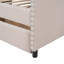 Lit de jour rembourré avec deux tiroirs, support en lattes de bois, beige-786593065-786593067