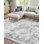 Tapis, grand tapis Boho lavable de 6 pi x 9 pi, tapis doux antidérapant et résistant aux déchirures, tapis bohémiens adaptés aux animaux de compagnie et aux enfants, tapis d'intérieur pour chambre à coucher, salon, chambre d'enfant, entrée, gris