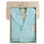 Broderick Terry Cloth Gender Neutral Mid-Calf Bathrobe with Pockets and Hood-846451578-846451580