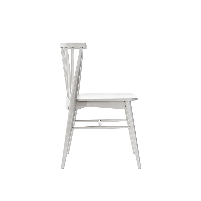 Arka 19'' H Solid Wood Side Chair, White