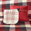 Courtepointe 6 pièces, motif chevrons rouge, très grand / très grand, tissu écossais Buffalo, broderie faite à la main, aspect matelassé à motif de canaux, y compris la courtepointe, 2 taies décoratives et 3 coussins décoratifs, main-128745248