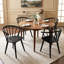 Chaise en bois massif avec accoudoirs Burkes