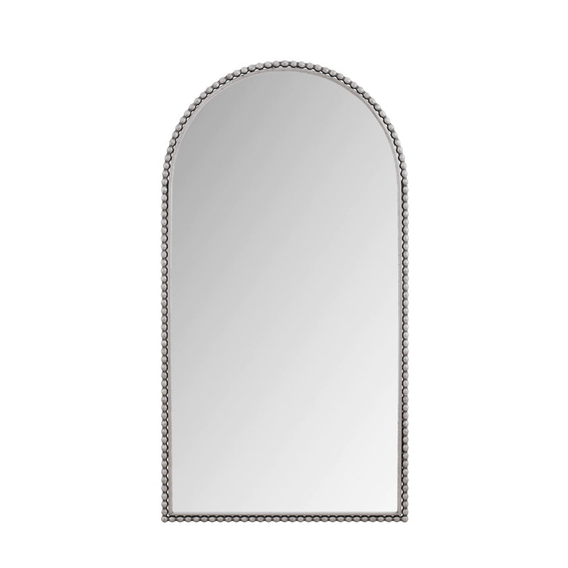 Modern Arch Retro Full Length Mirror, Silver