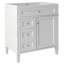 Meuble-lavabo de 30 po avec lavabo supérieur, meuble-lavabo moderne avec 2 tiroirs et tiroir escamotable, meuble-lavabo simple-97698495