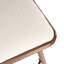 Tabourets de bar d'intérieur pivotants 360 de 360 degrés, dossier uni, sièges beige doux en nuage, structure en fer, chaise 2 nettoyée avec structure en métal, finition noyer, revêtement, rembourrage en mousse, similicuir