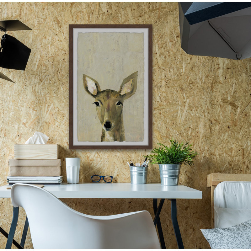 Impression encadrée Holdenville «Oh My Deer II», H 24 po x l 16 po x P 1,5 po