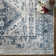 Fitz Machine Woven Oriental Sky Blue Area Rug