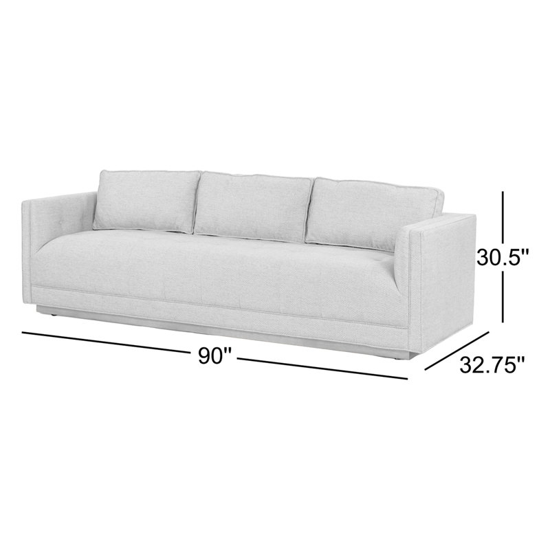 Kiera Sofa, Sonoma Black Top Grain Leather