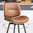 26" Modern Faux Leather Swivel Counter Stools with Backrest for Kitchen Island, Home Bar -1223500356