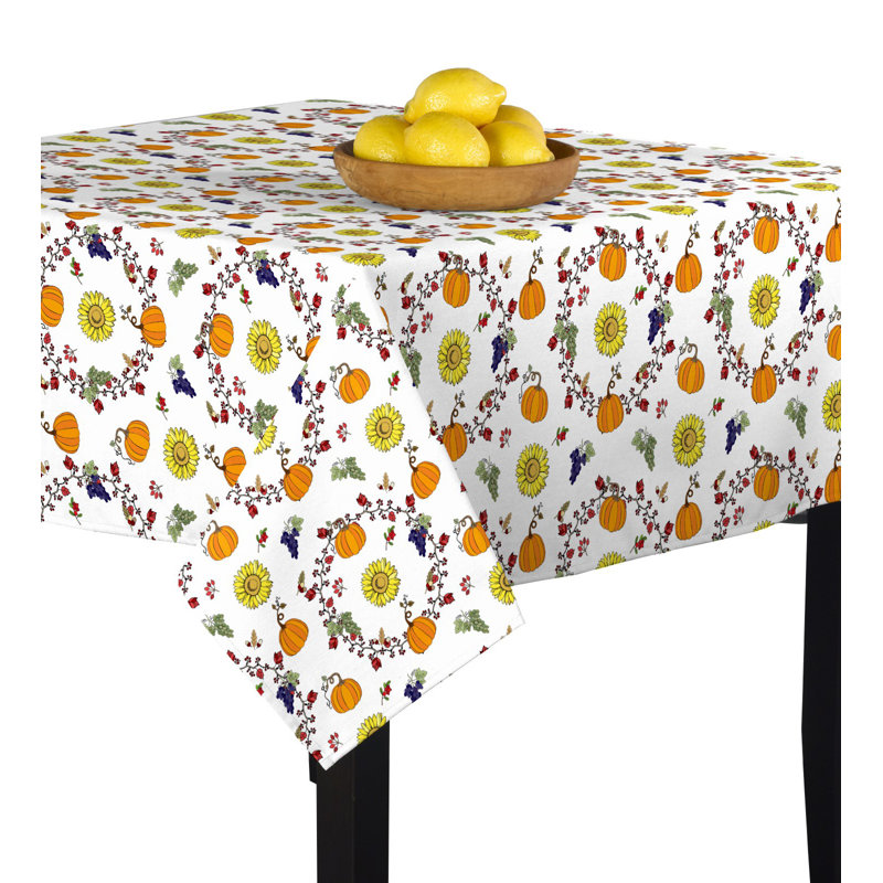 Langley Harvest Bounty Circle Tablecloth, 90" W x 90" L