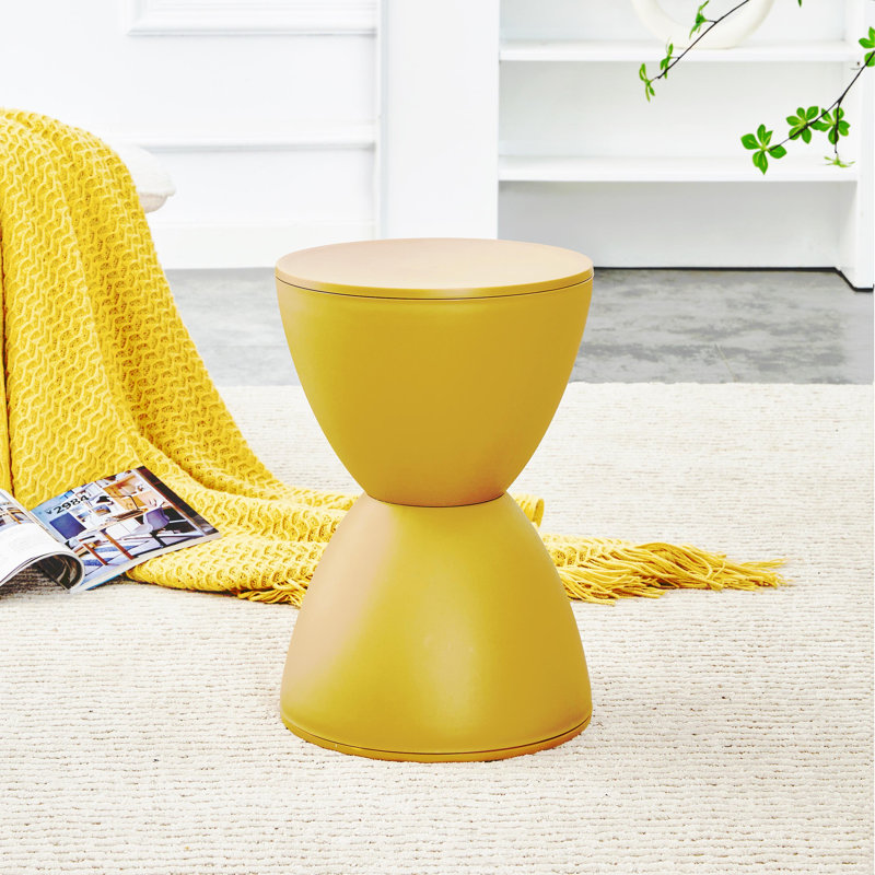 Table d'appoint en plastique Me2, tabouret rond en plastique, table de bout d'extérieur, table d'appoint moderne pour l'intérieur et l'extérieur