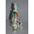 Modern Art Colorful Chinese Man resin statue - Size: 7"L x 8"W x 13"H.