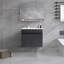 Meuble-lavabo simple 24 po avec plateau en céramique Kajuan