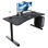 RESPAWN Gaming Desk with Cable Management - Ergonomic Full Computer Desk Mouse Pad, Sturdy Home Office Workstations, Laptop PC Console Gamer Table, Wooden Study Table for Bedroom - Black