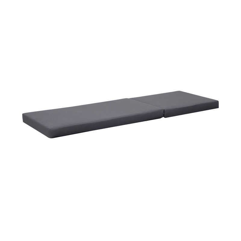 Water- Chaise Cushion In Dark Grey - Foam Core Hook And Loop 27.75W X 78.3D 3.92H / Lounge Fabric Cover Elegant Look