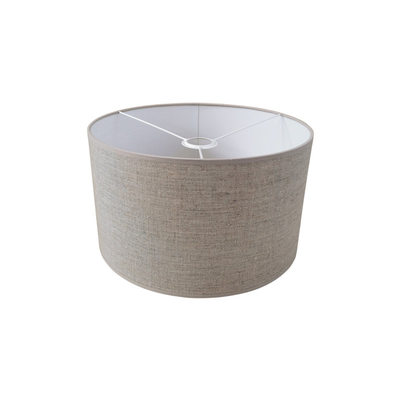 Araminta 1 - Light Drum Pendant, Dark Grey, 25cm H x 40cm W x 40cm D