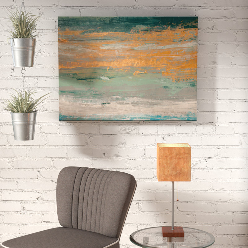 «Sparkling Seas II» par Norman Wyatt Jr., reproduction d'art sur toile tendue, H 16 po x l 20 po x P 1,5 po