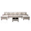 Canapé modulaire en tissu de lin