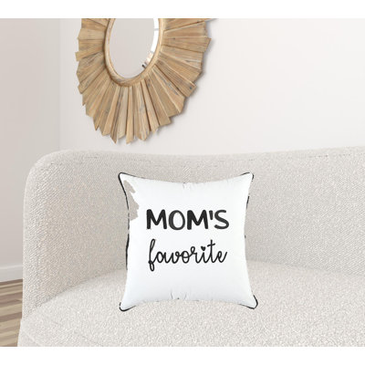 Coussin décoratif noir et blanc