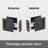 Square Passage Pocket Door Hardware