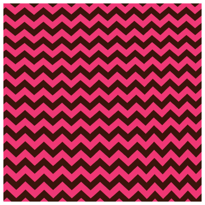 Coussins décoratifs à chevrons rose et brun, 26 x 26 pouces