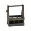 Porte-accessoires en bois pour 6 bouteilles