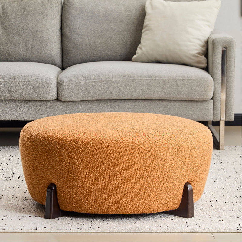 Repose-pieds Modish, Marron foncé, Orange citrouille