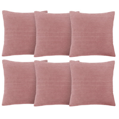 Aspire Homeware Striped Square Velvet Cushion Cover