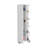 Urano Corner Linen Cabinet, Five External Shelves, Single Door, Four Interior Shelves -White-270779148