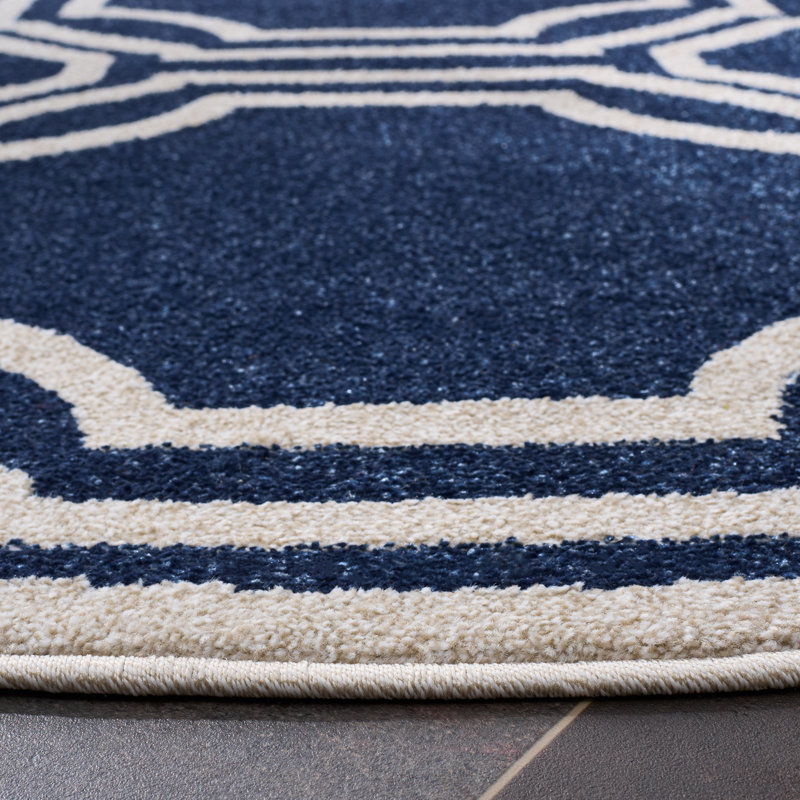 Amherst Performance Geometric Rug, Round 5'