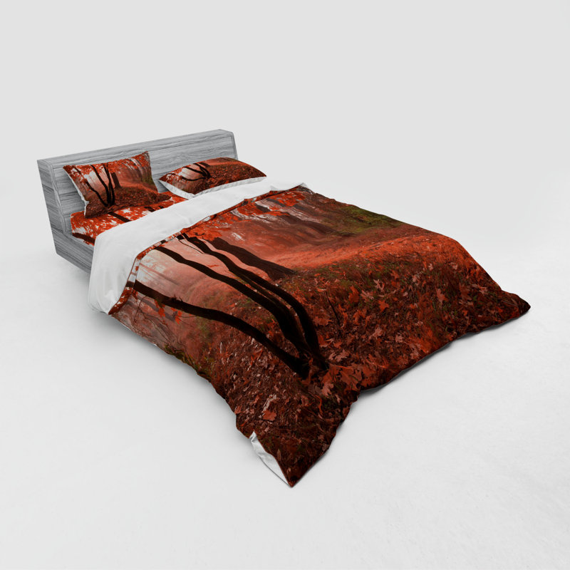 Rustic Polyester Duvet Cover, Queen Duvet Cover + 3 Additional Pieces