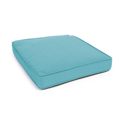 Gusseted And Corded Seat Cushion With Zipper, Filled With White Virgin Polyester Fiber.