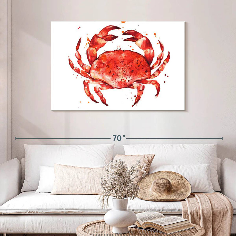 Brampt Cooked Red Crab, 30" H x 45" W