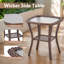 7 - Pieces Outdoor Wicker Sofa Seating Group With 6" Thick Cushions, Ottomans And Fire Pit-1505865466