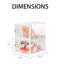 Rangement pour chaussures 12 pièces empilable transparent